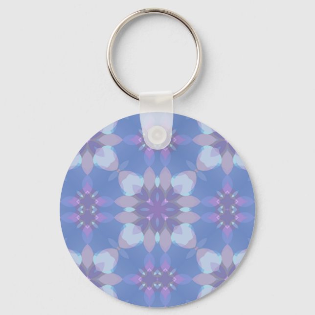Pastel Pink and Blue #1 Key Ring (Front)