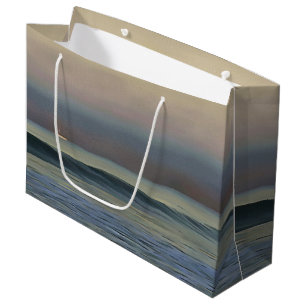 Pastel Pink and Blue Dalyan Beach Sunset Large Gift Bag