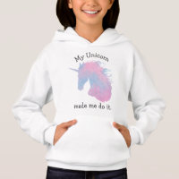 Pastel Pink and Blue Funny Unicorn Quote