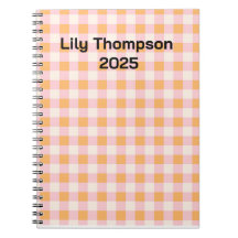 Pastel Pink and Orange Squares Planner 