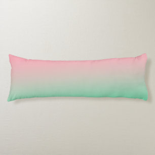 Pastel pink and pale green should always be seen  body cushion