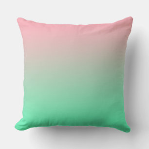 Pastel pink and pale green should always be seen cushion