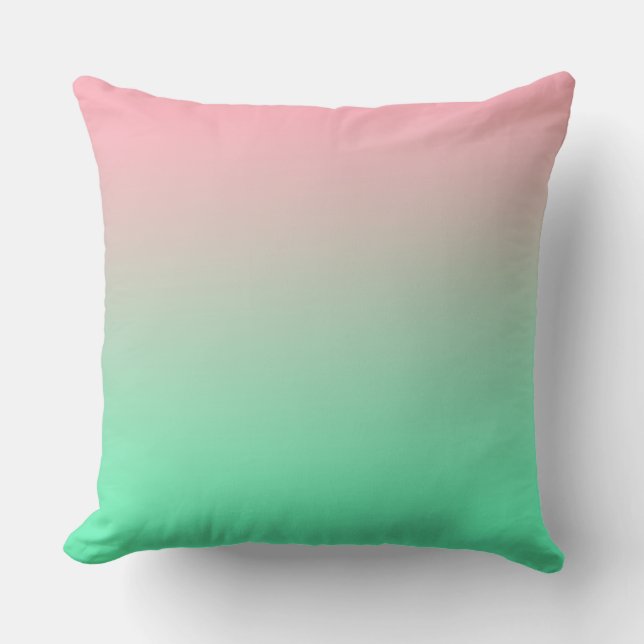 Pastel pink and pale green should always be seen  cushion (Front)