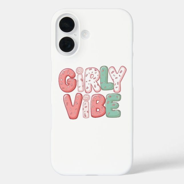 Pastel Pink and Teal Girly Aesthetic Case-Mate iPhone Case (Back)