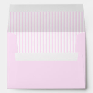 Pastel Pink and White Stripe Envelope