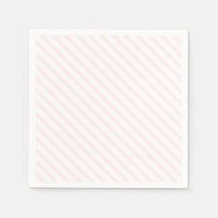Pastel Pink And White Striped  Napkin