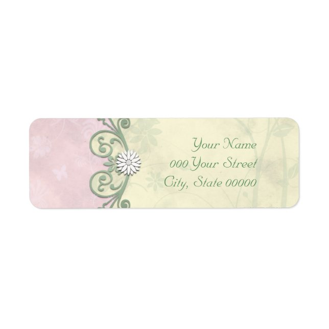 Pastel Pink and Yellow Spring Floral Wedding (Front)