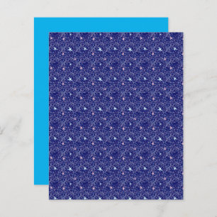 Pastel Pink Aqua Stars Blue Sky Scrapbook Paper