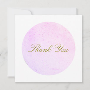 Pastel Pink Artistic Thank You