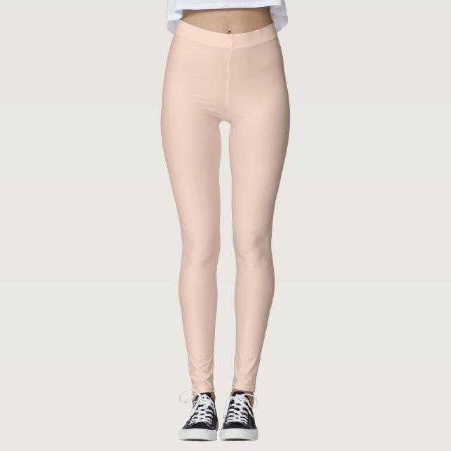 Pastel Pink ballet dance Leggings (Front)