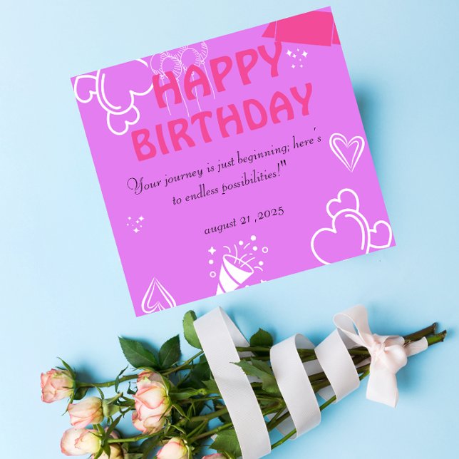 Pastel Pink Birthday Bliss napkins (Creator Uploaded)