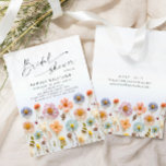 Pastel Pink Boho Wild Flowers Bridal Shower Invitation<br><div class="desc">For further customisation,  please click the "Personalise this template",  then "Edit using Design Tool". Stylish editable easy to use wedding templates,  more items available in the store (invitations,  rsvp,  thank you cards,  stationery & decor). If you need help or matching items,  please contact me.</div>