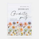 Pastel Pink Boho Wildflower Graduation Party