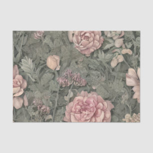 Pastel Pink Botanical Tissue Paper