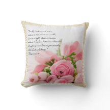 Pastel Pink Bouquet of Flowers Bible Verse