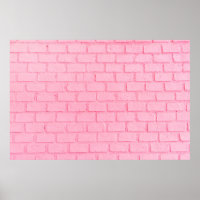 Pastel pink brick background wall texture. pink re