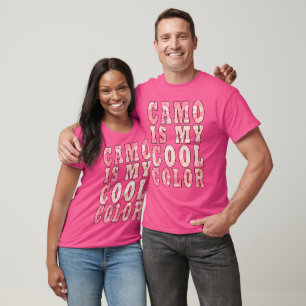 Pastel Pink Camo Is My Cool Color Unisex T-Shirt