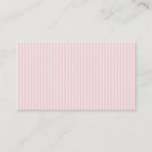 Pastel Pink Candy Stripes. Business Card