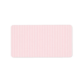 Pastel Pink Candy Stripes. Label