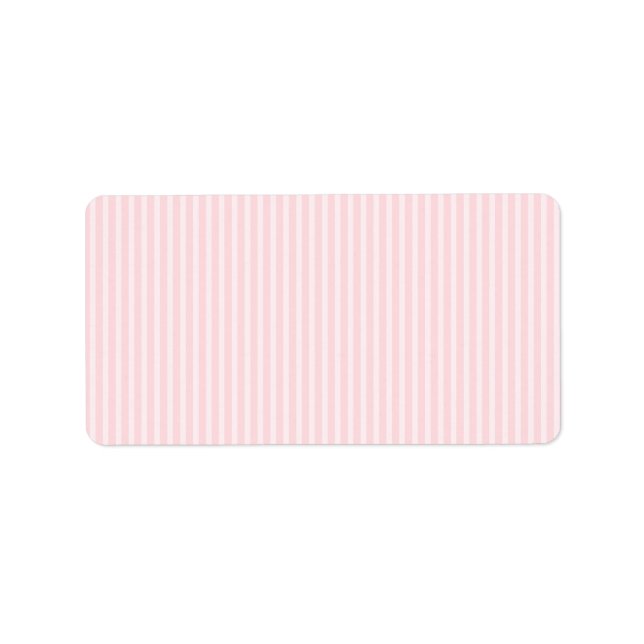 Pastel Pink Candy Stripes. Label (Front)