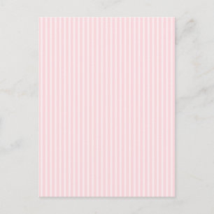 Pastel Pink Candy Stripes. Postcard