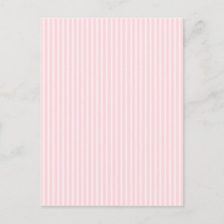 Pastel Pink Candy Stripes. Postcard