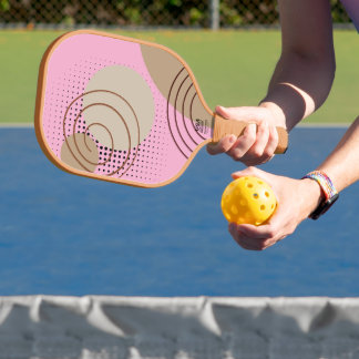 Pastel Pink Carbon Fibre Pickleball Paddle 