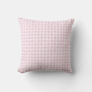 Pastel Pink Checks Cushion