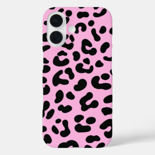 Pastel Pink Cheetah Print iPhone 16 Case