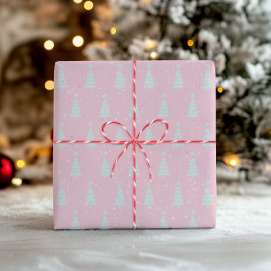 Pastel Pink Christmas Tree Tissue Paper