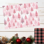 Pastel Pink Christmas Tree Watercolor  Tissue Paper<br><div class="desc">This design may be personalised by choosing the Edit Design option. You may also transfer onto other items. Contact me at colorflowcreations@gmail.com or use the chat option at the top of the page if you wish to have this design on another product or need assistance. See more of my designs...</div>