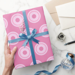 Pastel Pink Circles Simple Clean Minimal Wrapping Paper