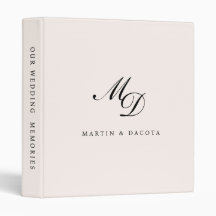 Pastel Pink Classic Script Initial Wedding