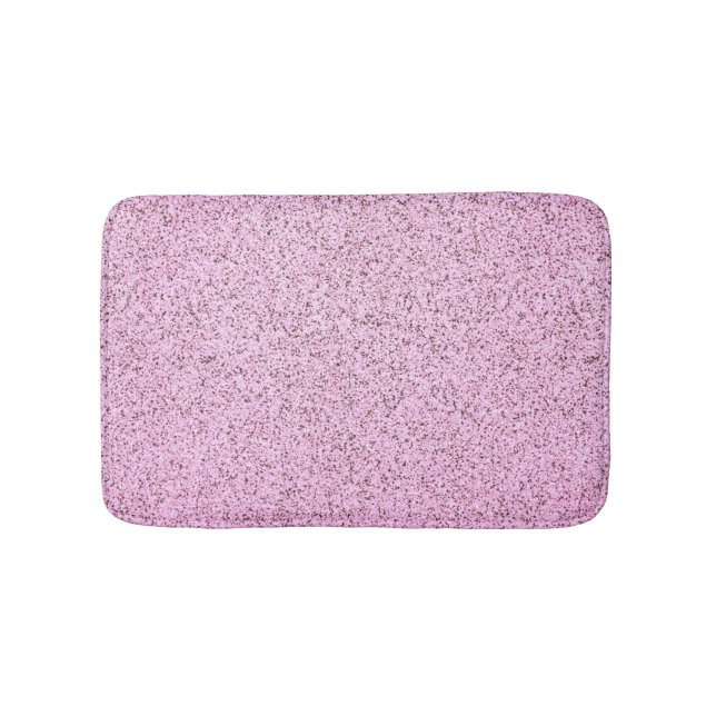 Pastel Pink Concrete Texture Bath Mat (Front)