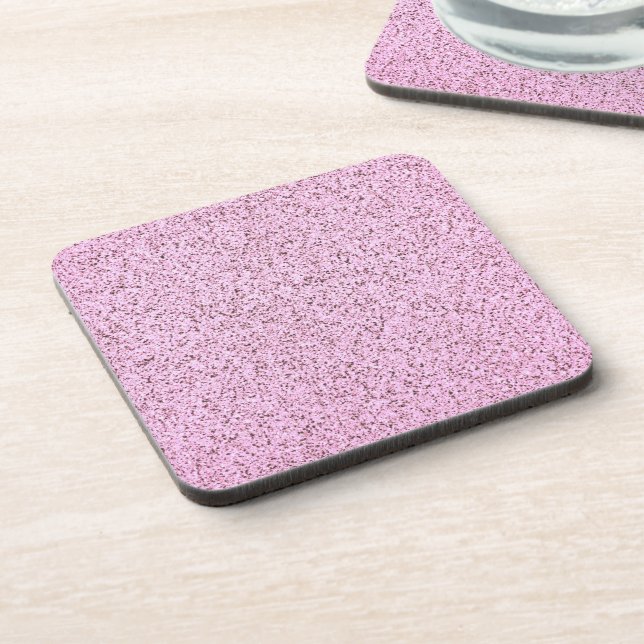 Pastel Pink Concrete Texture Coaster (Left Side)