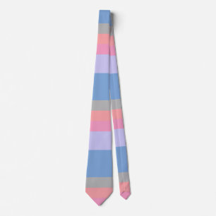 pastel pink coral grey blue purple colour block tie