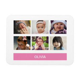 Pastel Pink Custom Photo – Personalised Magnet