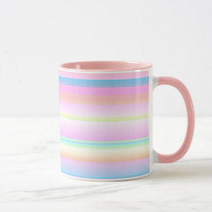 Pastel pink cute palette stripes Mug