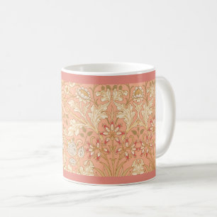 Pastel Pink Decorative Flowers Coffee Mug