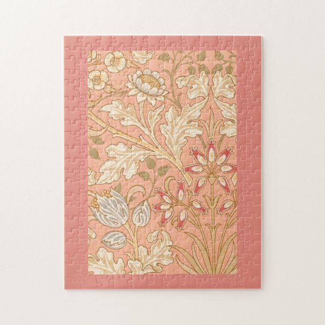 Pastel Pink Decorative Flowers  Jigsaw Puzzle (Vertical)