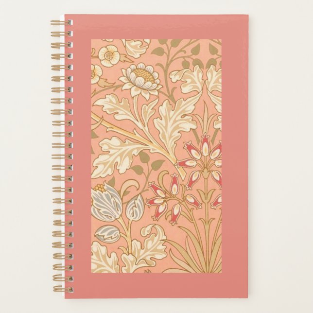 Pastel Pink Decorative Flowers  Planner (Front)