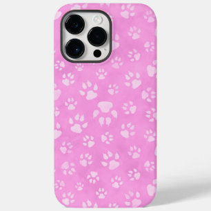 PASTEL PINK DOG PAWS Case-Mate iPhone 14 PRO MAX CASE