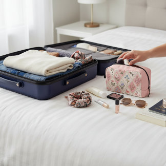 Pastel Pink Dopp Kit
