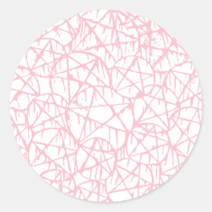 pastel pink dripping pentagram grunge punk classic round sticker