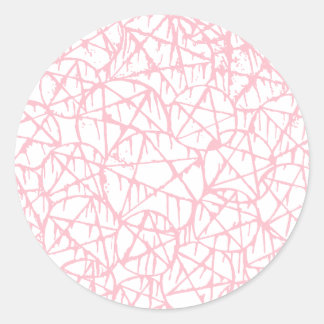 pastel pink dripping pentagram grunge punk classic round sticker