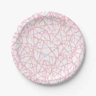pastel pink dripping pentagram grunge punk paper plate