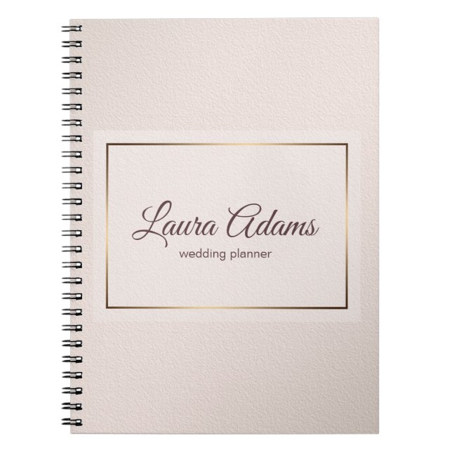 Pastel Pink Elegant Gradient texture. Spiral Notebook (Front)