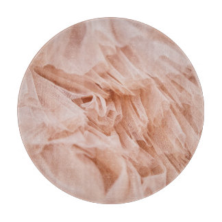 Pastel Pink Fabric: Elegant Textures. Cutting Board