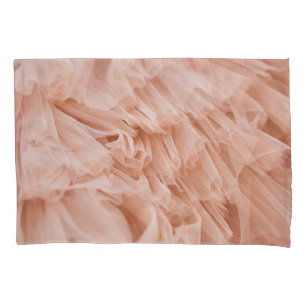 Pastel Pink Fabric: Elegant Textures. Pillowcase