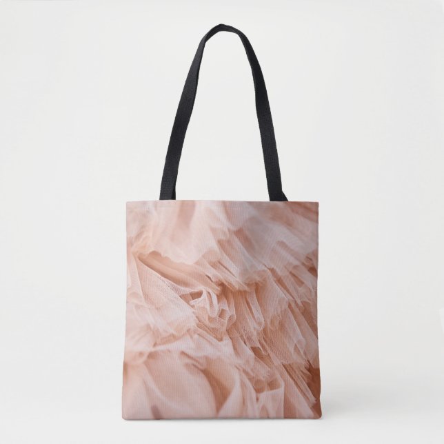 Pastel Pink Fabric: Elegant Textures. Tote Bag (Front)